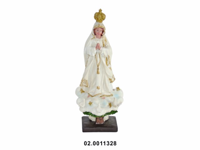 Nuestra Señora de Fátima acabado envejecido 7 × 6 × 20 cm · marfinite