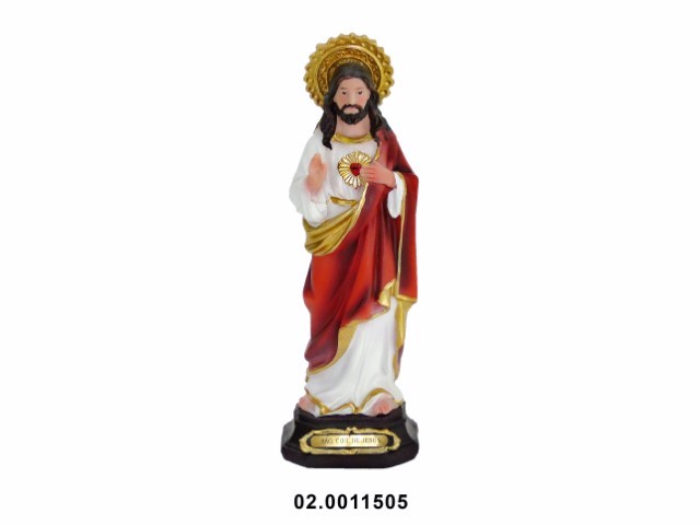 Sagrado Corazón de Jesús multicolor 22 cm · marfinite