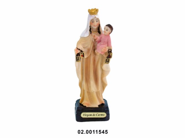 Virgen del Carmen multicolor 4 × 4 × 13 cm · marfinite