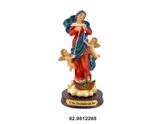 Nuestra Señora Desatanudos multicolor 14 cm · marfinite