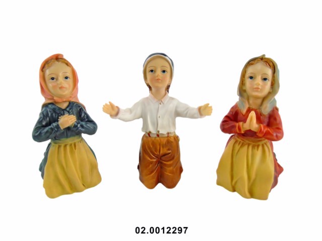 Conjunto de Pastorcillos de Fátima multicolor 14 cm · marfinite