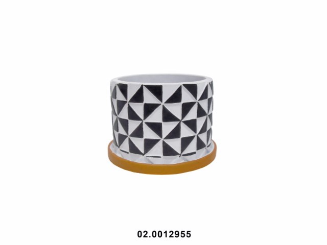 Macetero cemento multicolor 13 × 13 × 9 cm