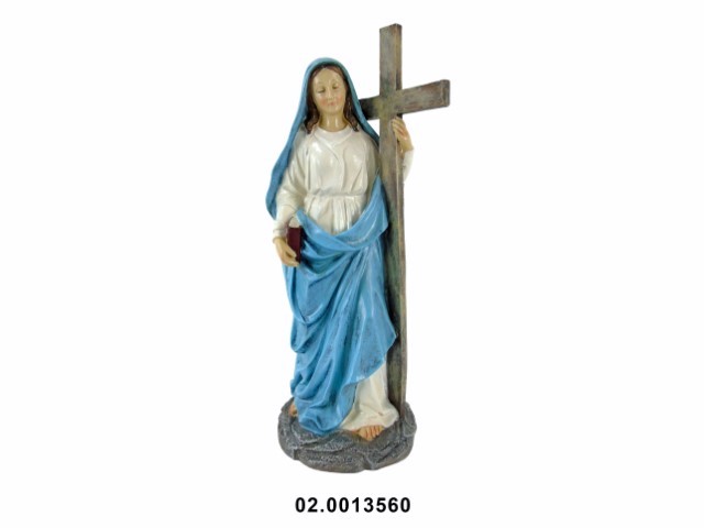 Virgen María multicolor 20 × 20 × 56 cm · marfinite