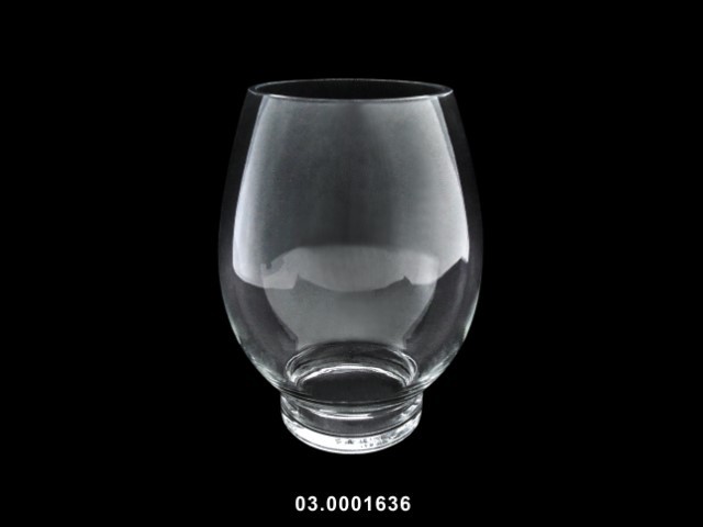 Jarrón transparente 23 × 30 cm · vidrio