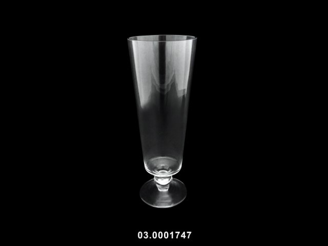 Jarrón transparente 14 × 38 cm · vidrio