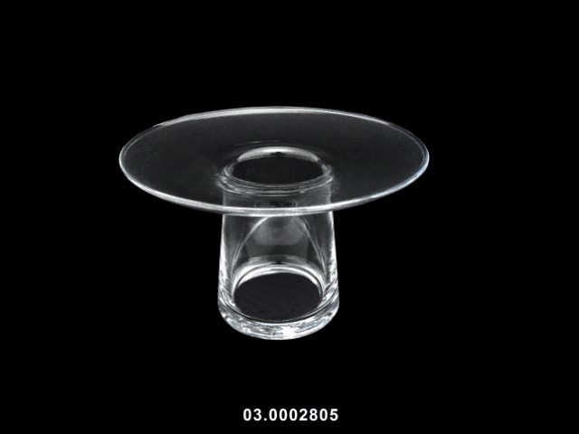 Jarrón transparente 17 × 11 cm · vidrio