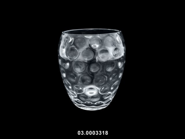 Jarrón bolas transparente 19 × 19 × 21 cm · vidrio