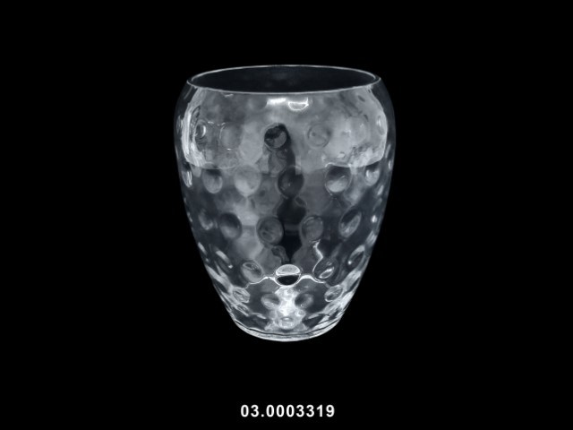 Jarrón bolas transparente 22 × 22 × 25 cm · vidrio
