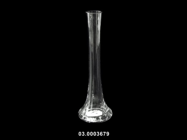 Jarrón solitario transparente 8 × 25 cm · vidrio