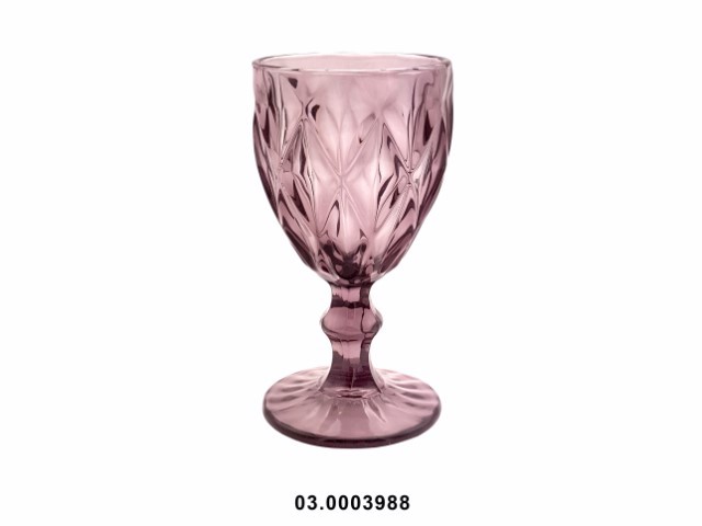 Copa de vino blanco 200 ml "RHOMBUS" color púrpura 8 × 15 cm · vidrio