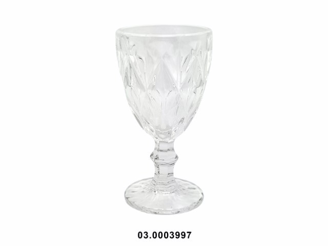 Copa de vino tinto 300 ml "RHOMBUS" color transparente 9 × 17 cm · vidrio