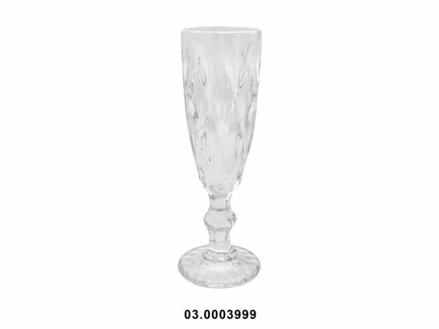 Copa de champán 150 ml "RHOMBUS" color transparente 7 × 20 cm · vidrio