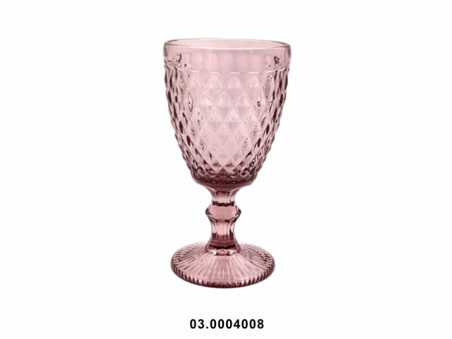 Copa de vino tinto 300 ml "DIAMOND" color púrpura 9 × 17 cm · vidrio