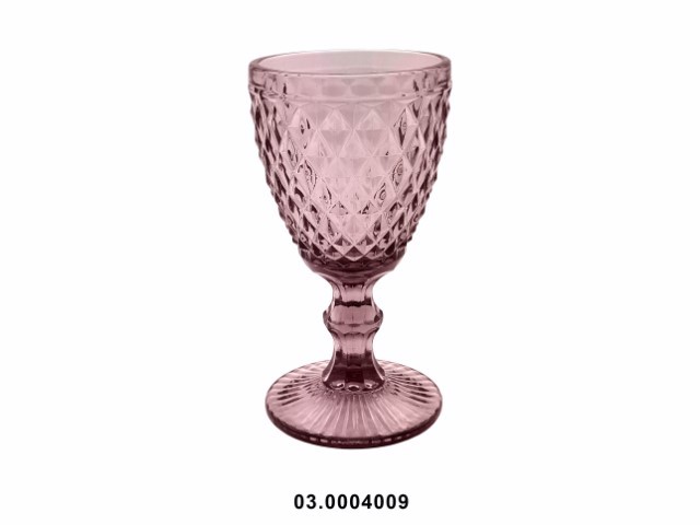 Copa de vino blanco 200 ml "DIAMOND" color púrpura 8 × 15 cm · vidrio
