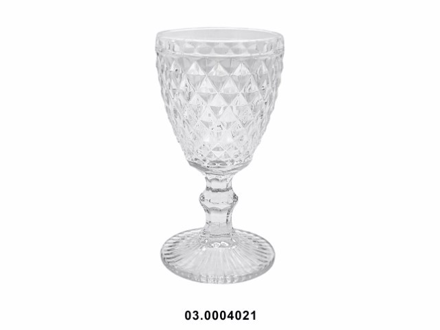 Copa de vino blanco 200 ml "DIAMOND" color transparente 8 × 15 cm · vidrio