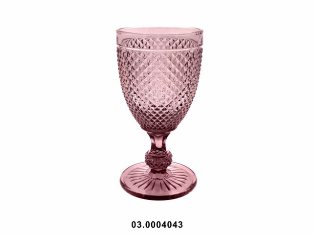 Copa de vino blanco 200 ml "DIAMOND" color púrpura 7 × 15 cm · vidrio