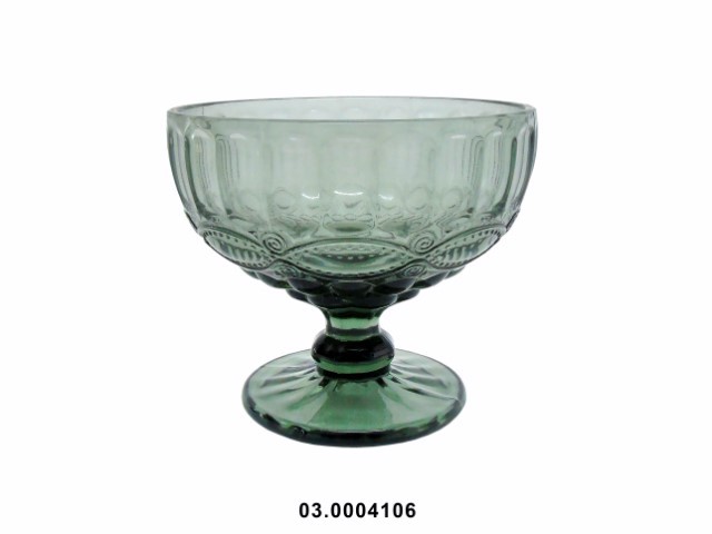 Copa para helado 280 ml "WAVE" color gris 12 × 10 cm · vidrio