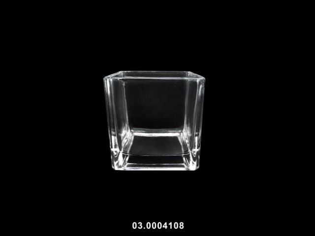 Cubo color transparente 8 × 8 × 8 cm · vidrio