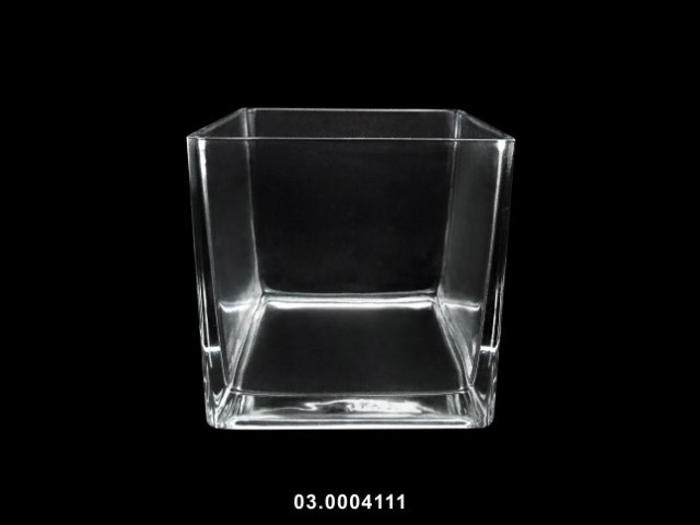 Cubo color transparente 15 × 15 × 15 cm · vidrio
