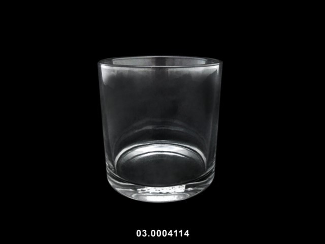 Cilindro color transparente 15 × 15 cm · vidrio