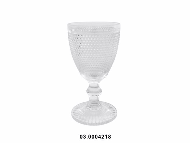 Copa de vino blanco 200 ml "DOT" color transparente 8 × 15 cm · vidrio