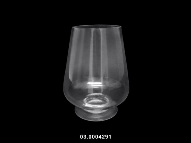 Jarrón color transparente 13 × 26 cm · vidrio