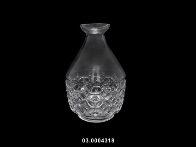 Jarrón color transparente 15 × 15 × 22 cm · vidrio