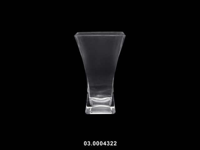 Jarrón color transparente 11 × 6 × 20 cm · vidrio