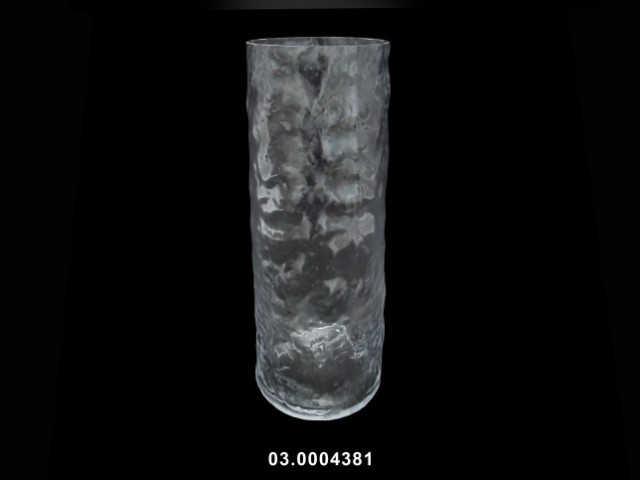Jarrón transparente 15 × 15 × 40 cm · vidrio