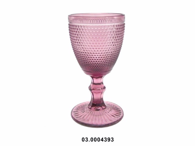 Copa de vino blanco 200 ml "DOT" color púrpura 8 × 15 cm · vidrio