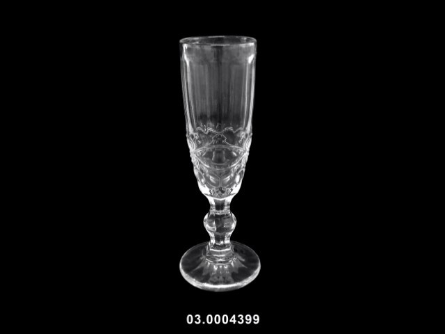 Copa de champán 150 ml "WAVE" color transparente 7 × 20 cm · vidrio
