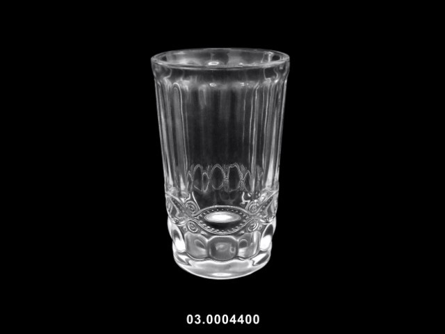 Vaso de agua 350 ml "WAVE" color transparente 8 × 12 cm · vidrio