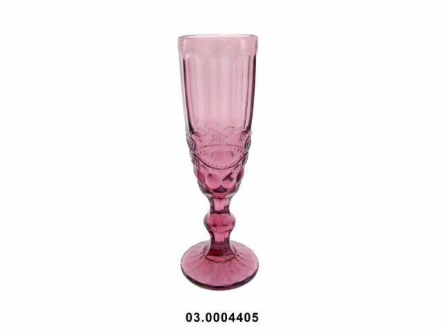 Copa de champán 150 ml "WAVE" color púrpura 7 × 20 cm · vidrio
