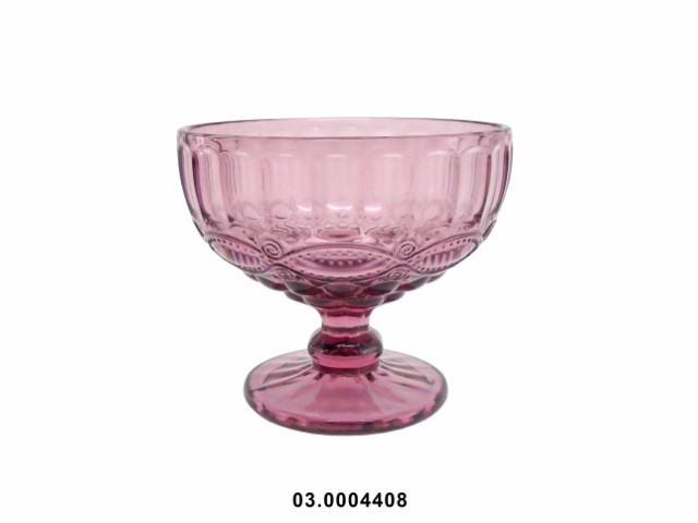 Copa para helado 280 ml "WAVE" color púrpura 12 × 10 cm · vidrio