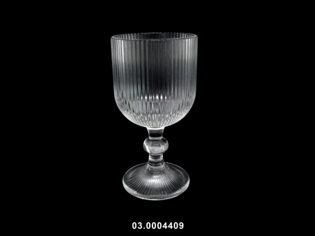 Copa de vino tinto "STRIPES" color transparente 9 × 16 cm · vidrio