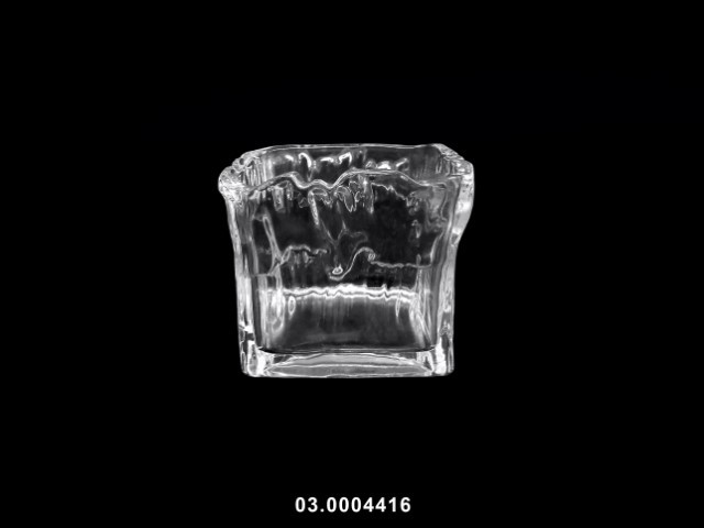 Cubo color transparente 11 × 11 × 10 cm · vidrio