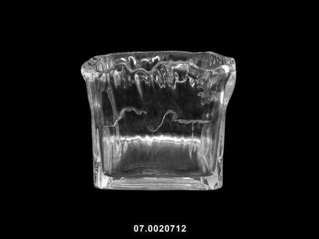 Cubo color transparente 13 × 13 × 12 cm · vidrio