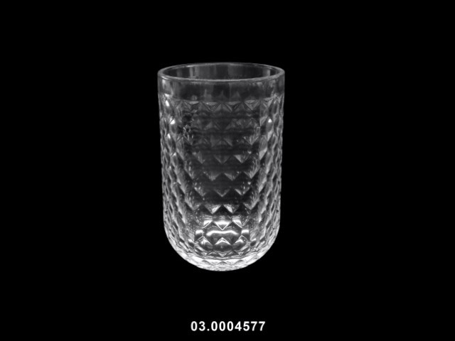 Vaso de agua 400 ml "SCALE" color transparente 8 × 13 cm · vidrio
