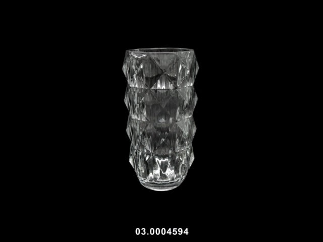 Jarrón color transparente 10 × 23 cm · vidrio