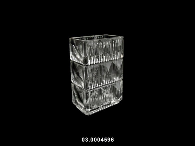 Jarrón color transparente 13 × 8 × 20 cm · vidrio