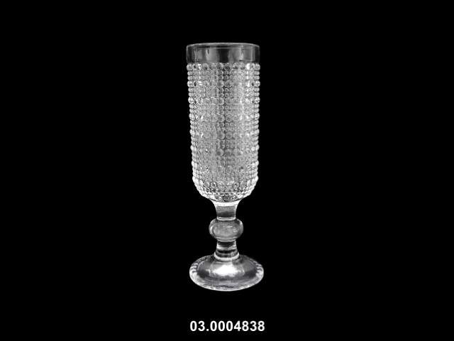 Copa de champán 150 ml "NEW DOTS" transparente 6 × 18 cm · vidrio