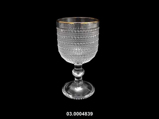 Copa de vino tinto 330 ml "NEW DOTS" transparente/oro 9 × 16 cm · vidrio