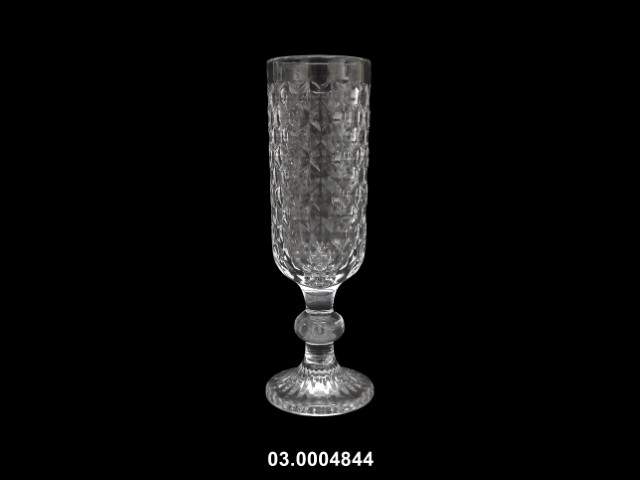 Copa de champán 150 ml "SCALE" transparente 6 × 18 cm · vidrio