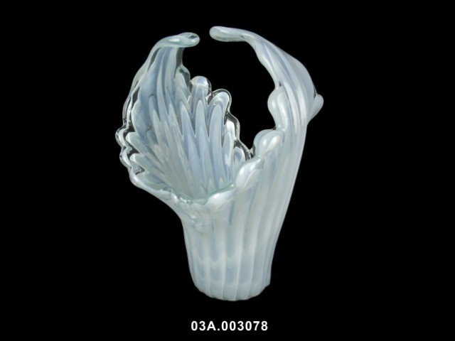 Jarrón "INCONTRO" color blanco 25 × 24 × 35 cm tipo murano · vidrio