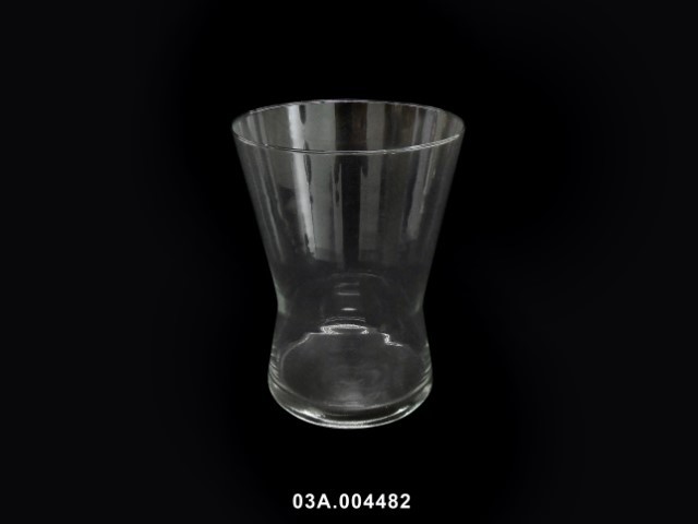 Jarrón cilindro color transparente 20 cm · vidrio