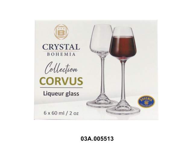 Copa de licor "CORVUS" 60 ml · cristal de Bohemia