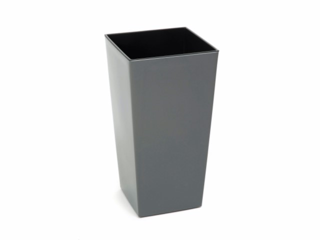 Maceta "SHINNY" color antracita 40 × 40 × 75 cm · plástico