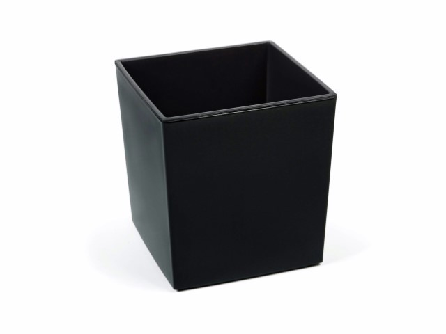 Maceta "SHINNY" color negro 19 × 19 × 19 cm · plástico