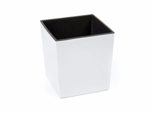 Maceta "SHINNY" color blanco 19 × 19 × 19 cm · plástico
