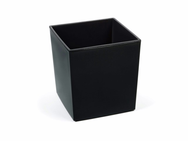 Maceta "SHINNY" color negro 25 × 25 × 26 cm · plástico